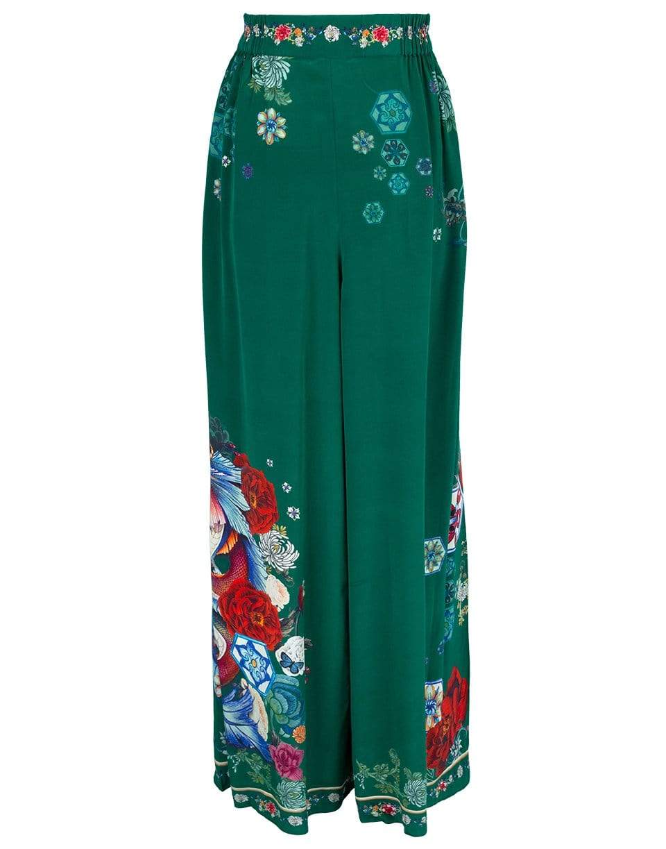 CAMILLA-Empire Orbit Gathered Pocket Wide Leg Pant-