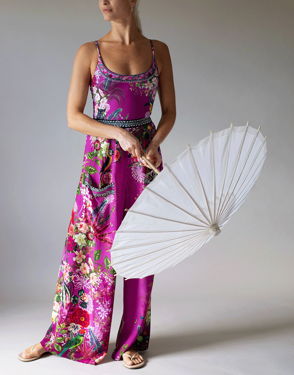 CAMILLA-Jungle Language Wide Leg Trouser-