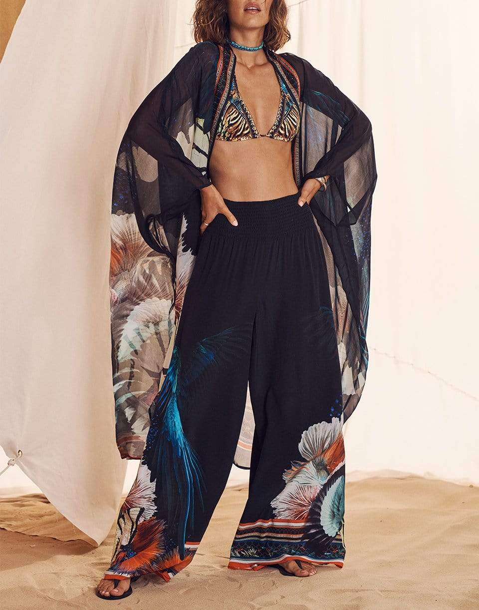 CAMILLA-Night Flight Shirred Waist Pant-