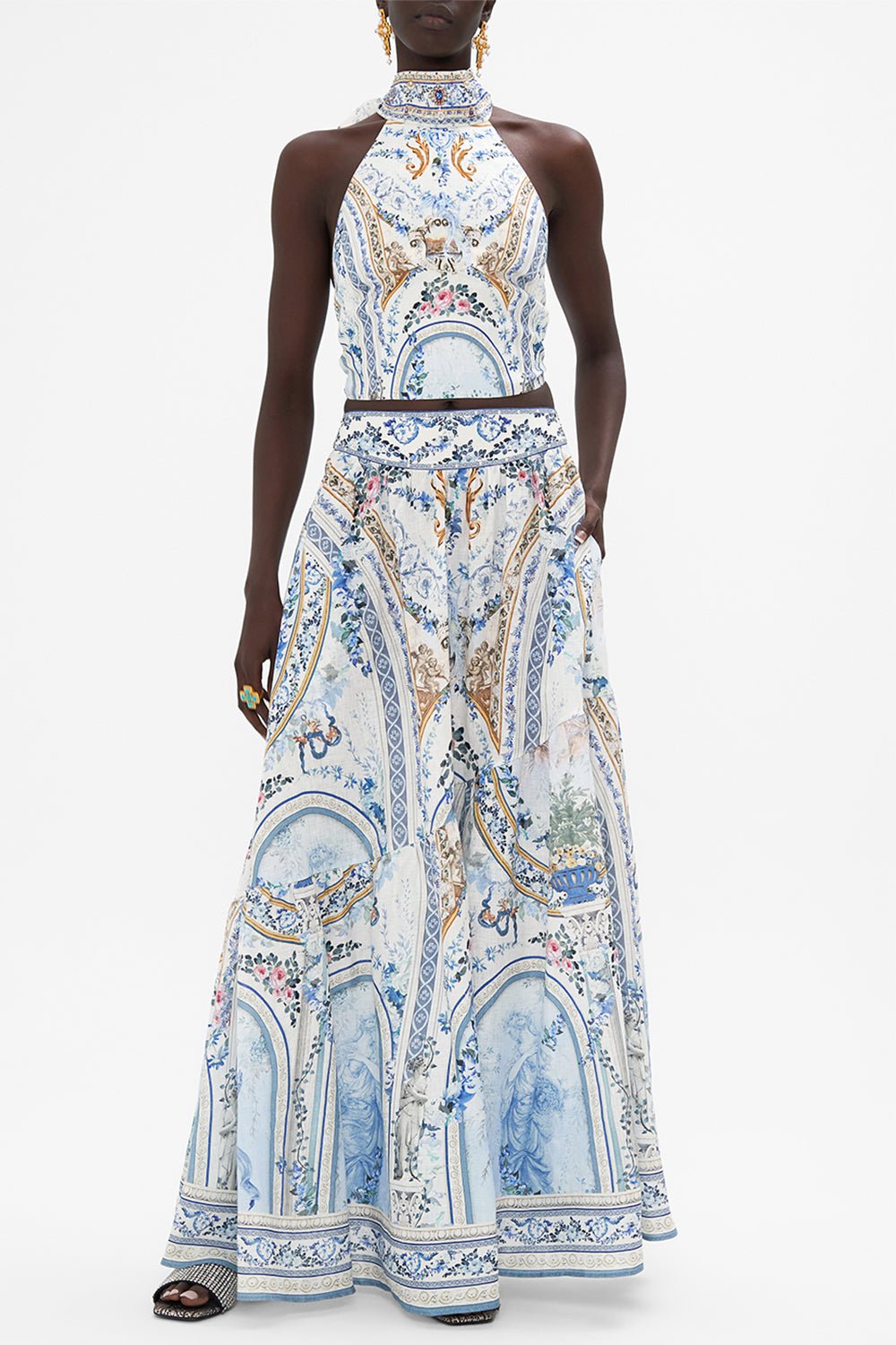 CAMILLA-Shaped Seam Skirt-