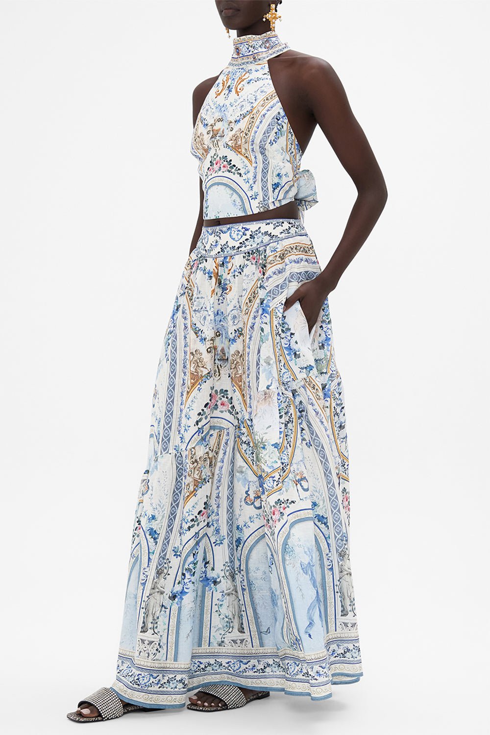 CAMILLA-Shaped Seam Skirt-