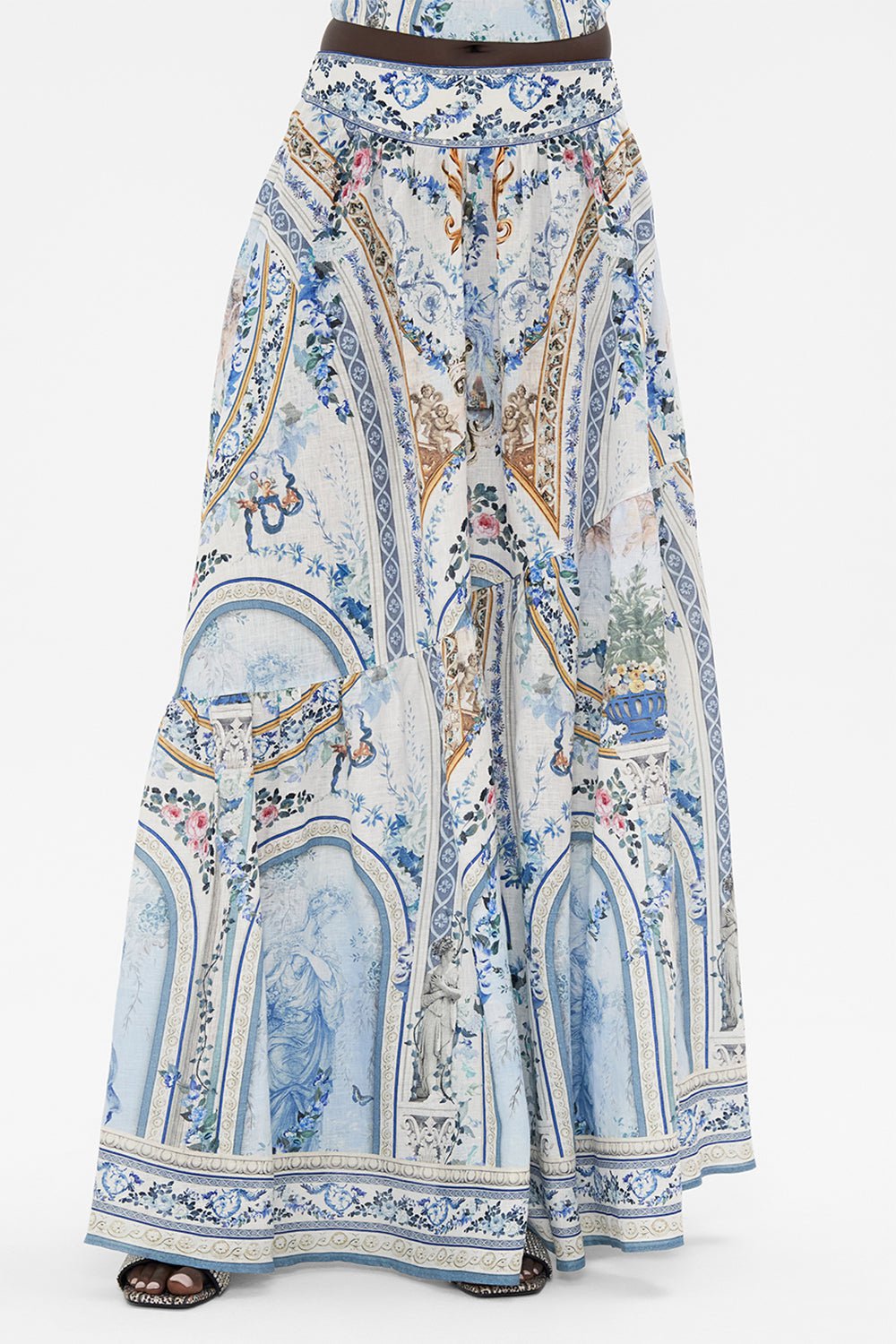 CAMILLA-Shaped Seam Skirt-