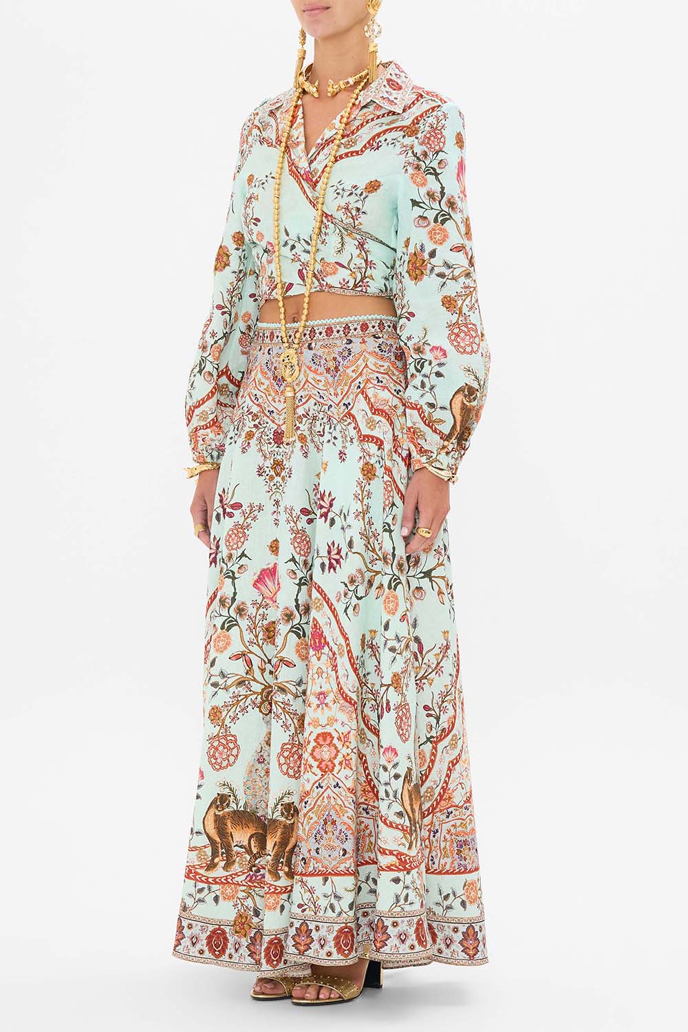 CAMILLA-Long Circle Skirt-