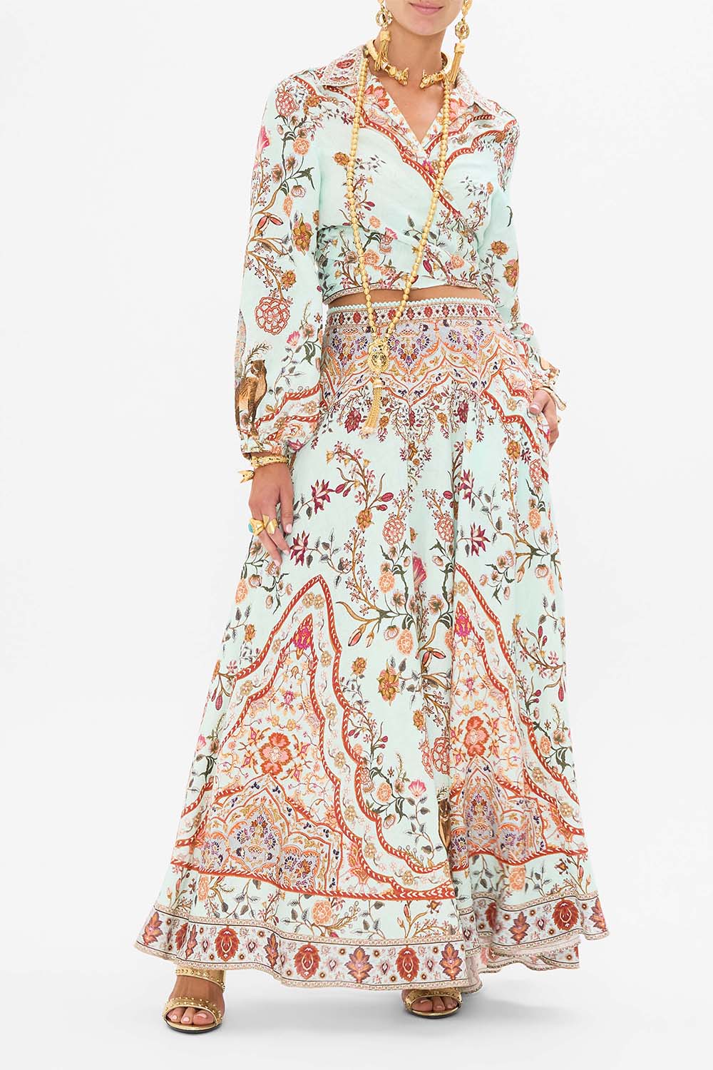 CAMILLA-Long Circle Skirt-