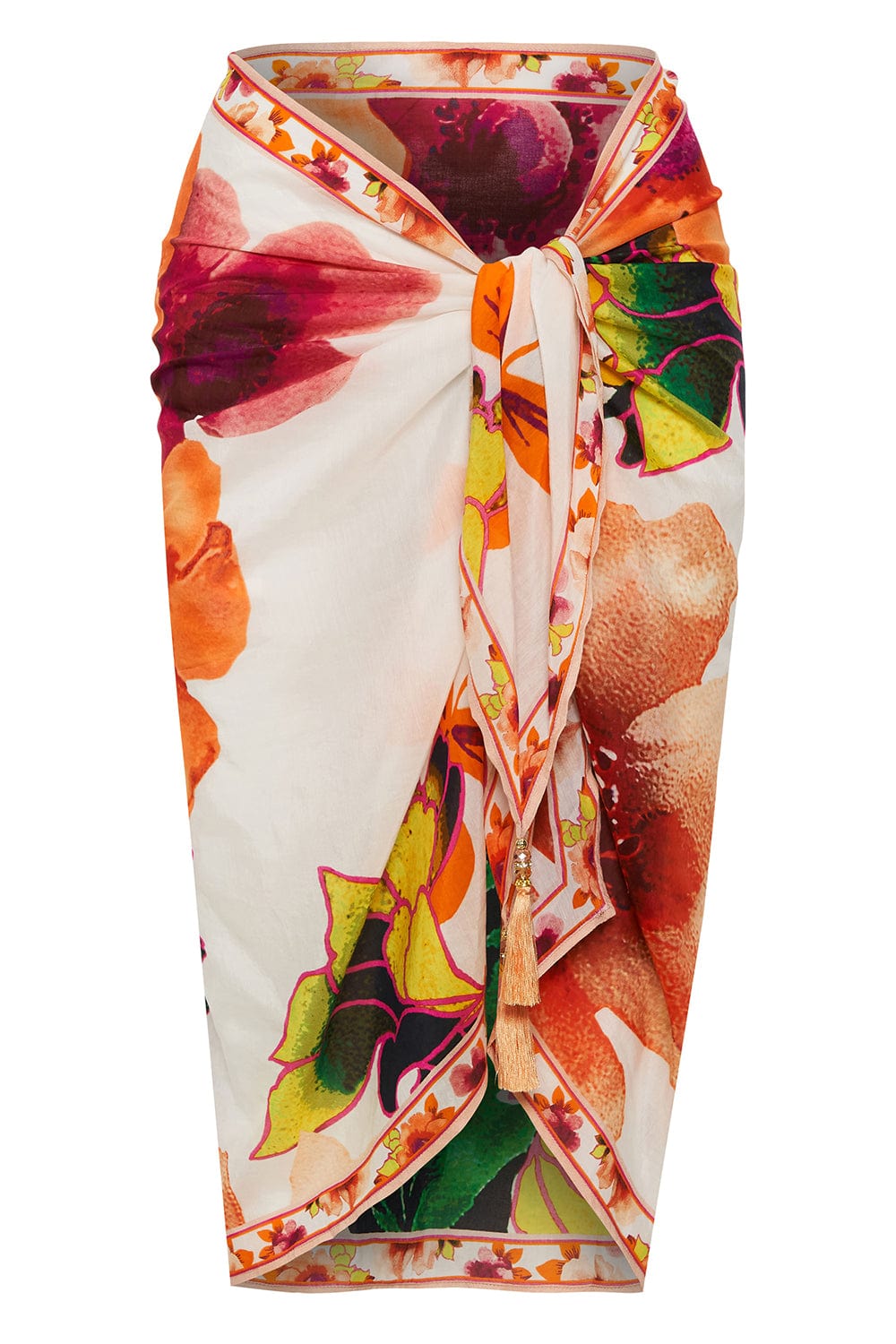 CAMILLA-Short Tassel Sarong-