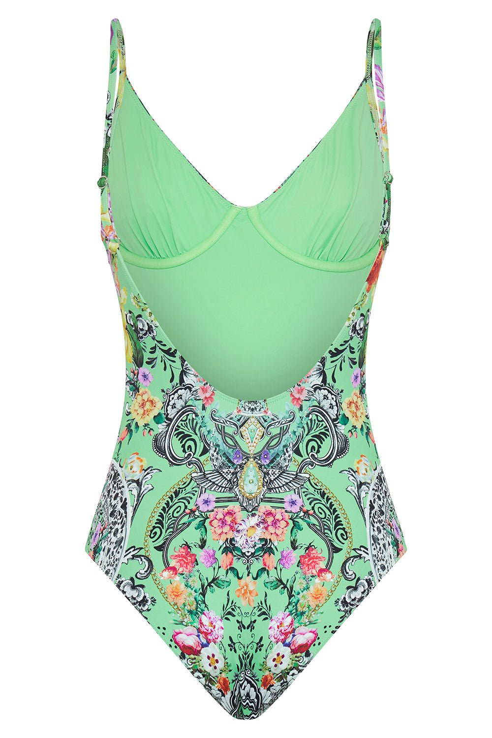 CAMILLA-Wired Vneck One Piece Swimsuit-