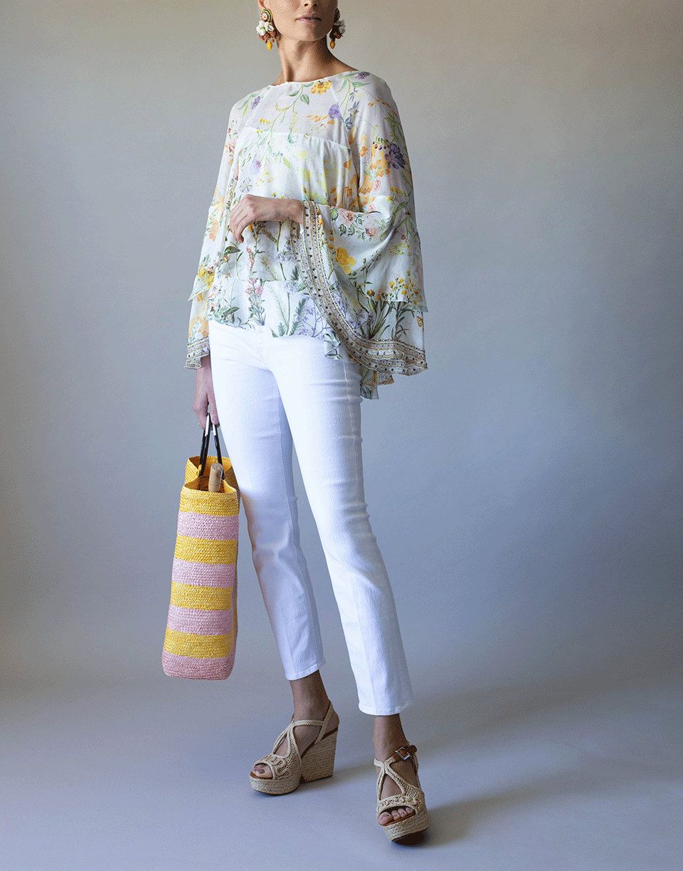 CAMILLA-In the Hills of Tuscany Flared Layered Blouse-