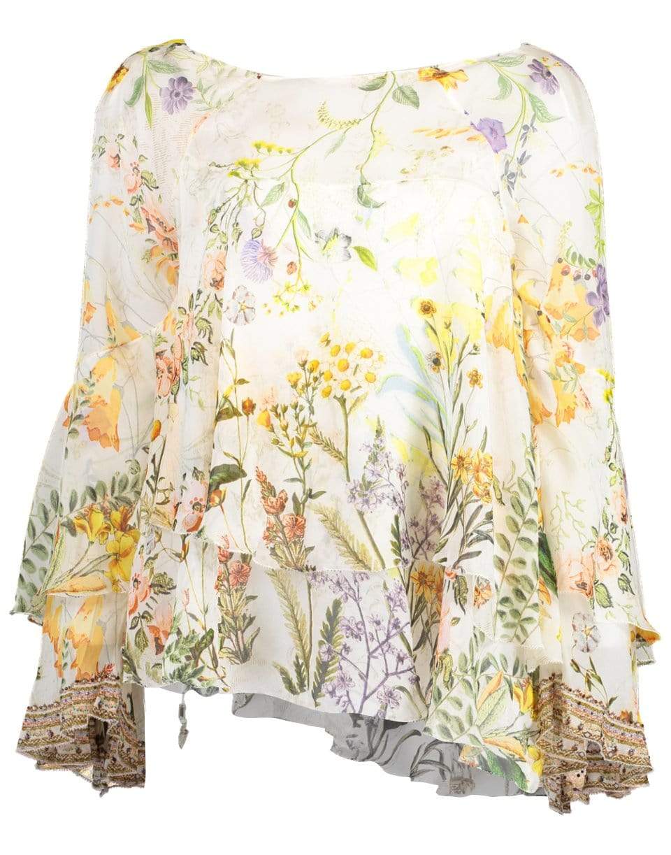 CAMILLA-In the Hills of Tuscany Flared Layered Blouse-
