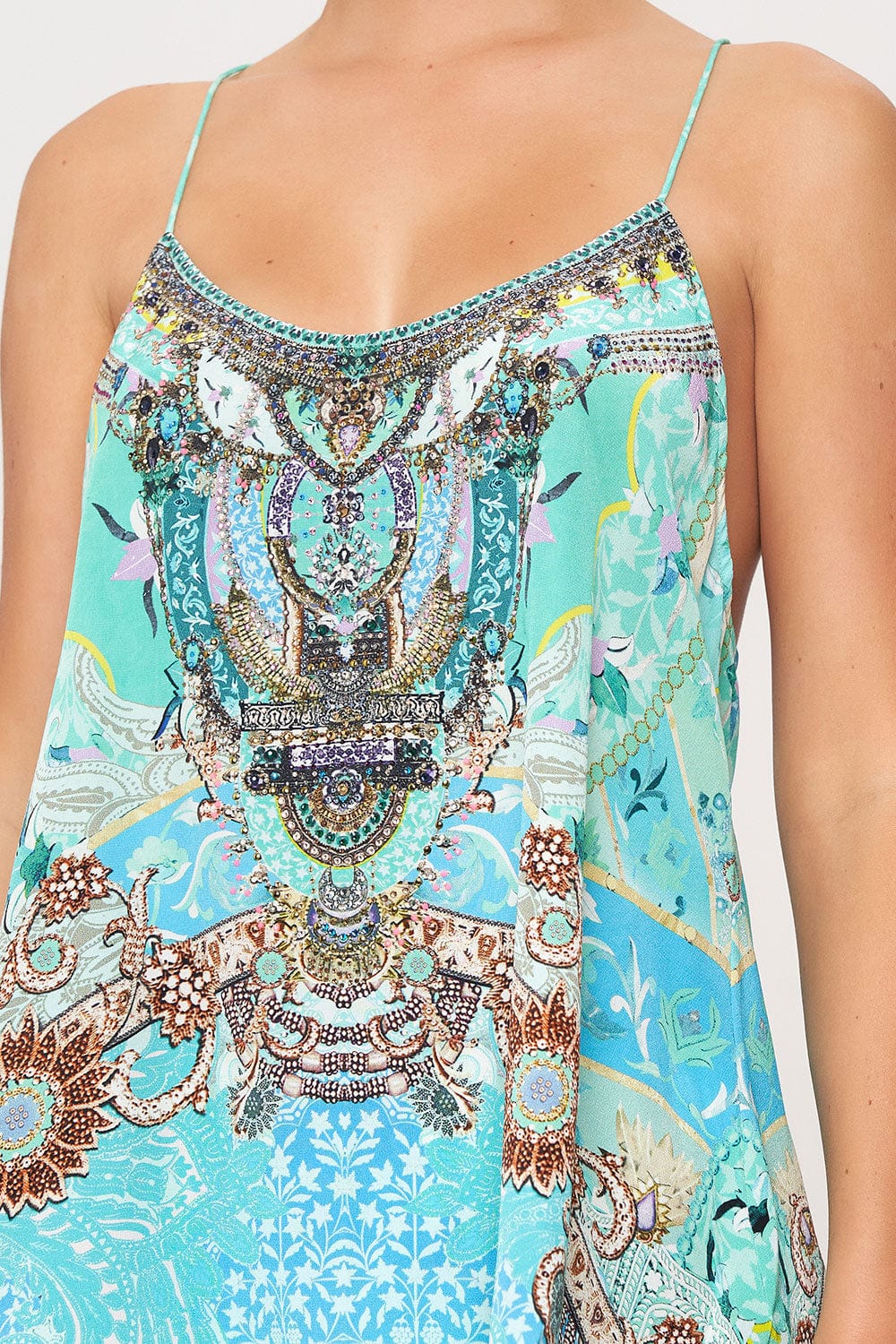 CAMILLA-T Back Shoestring Top-