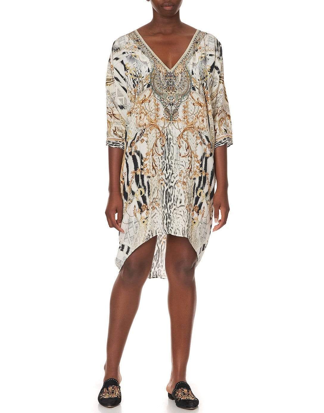 CAMILLA-Gates Of Glory Short Kaftan With Raglan Sleeve-GATEGLOR