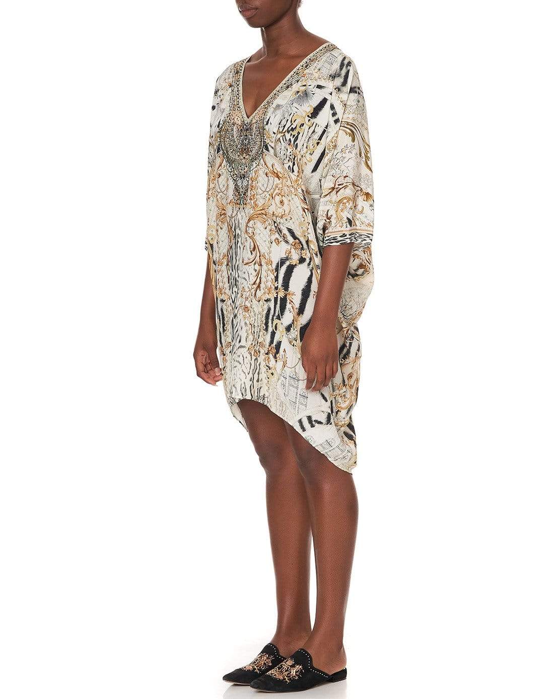 CAMILLA-Gates Of Glory Short Kaftan With Raglan Sleeve-GATEGLOR