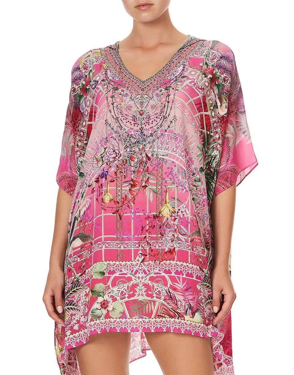 CAMILLA-Short Hooded Kaftan-GLASSHOU