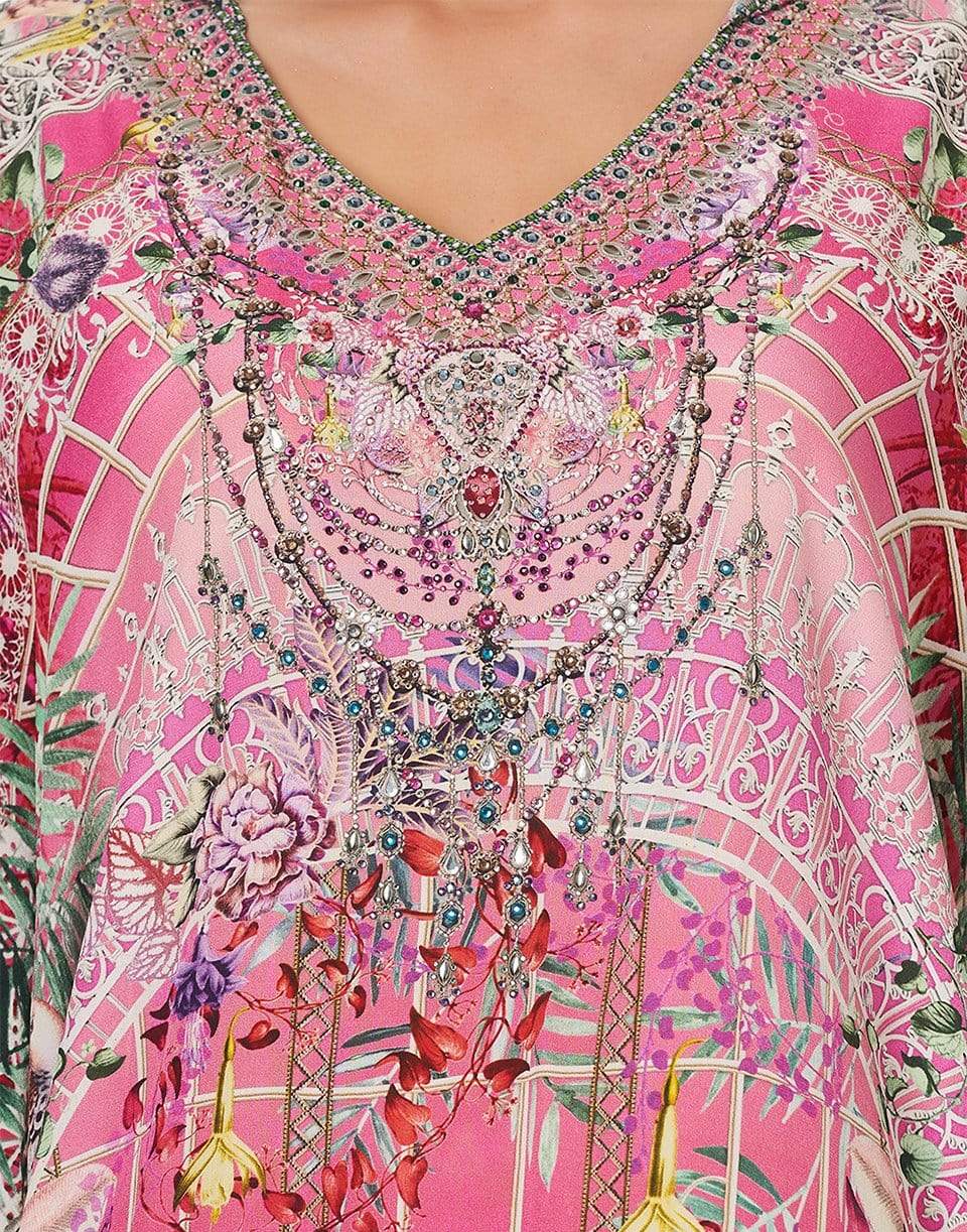 CAMILLA-Short Hooded Kaftan-GLASSHOU