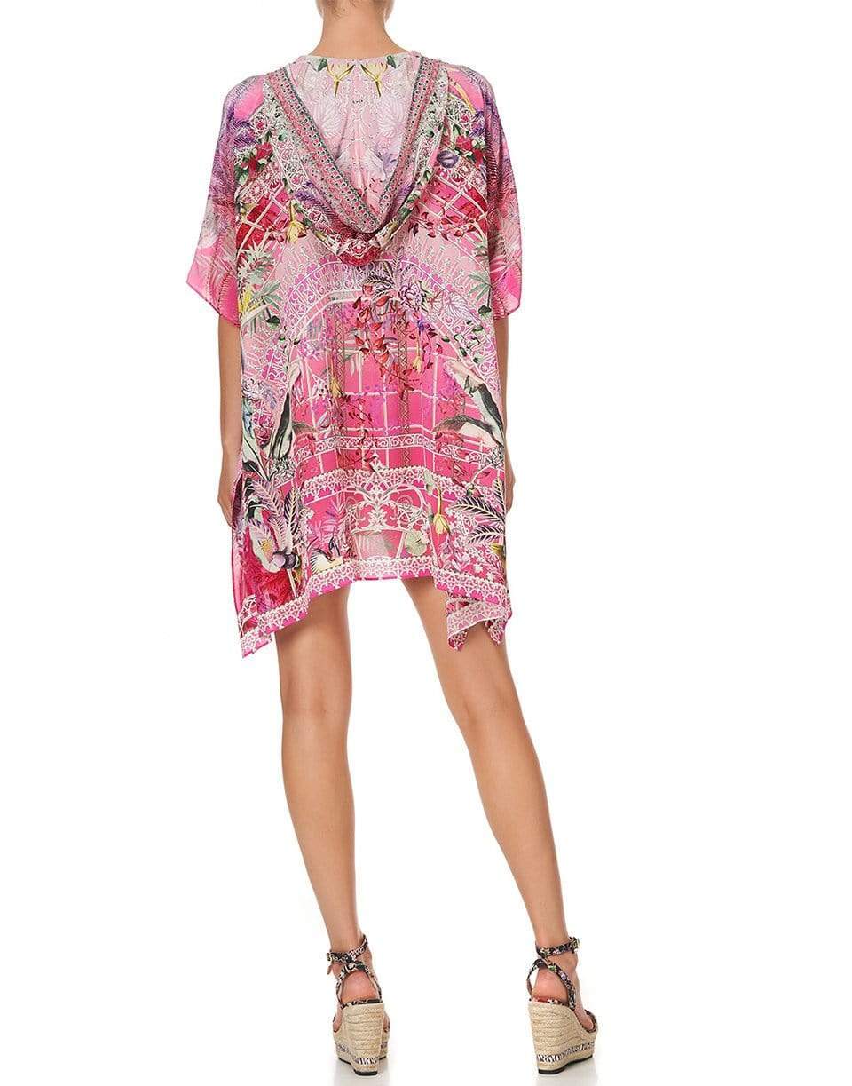 CAMILLA-Short Hooded Kaftan-GLASSHOU
