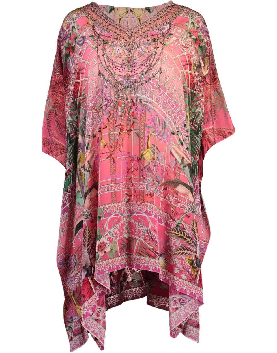 CAMILLA-Short Hooded Kaftan-GLASSHOU