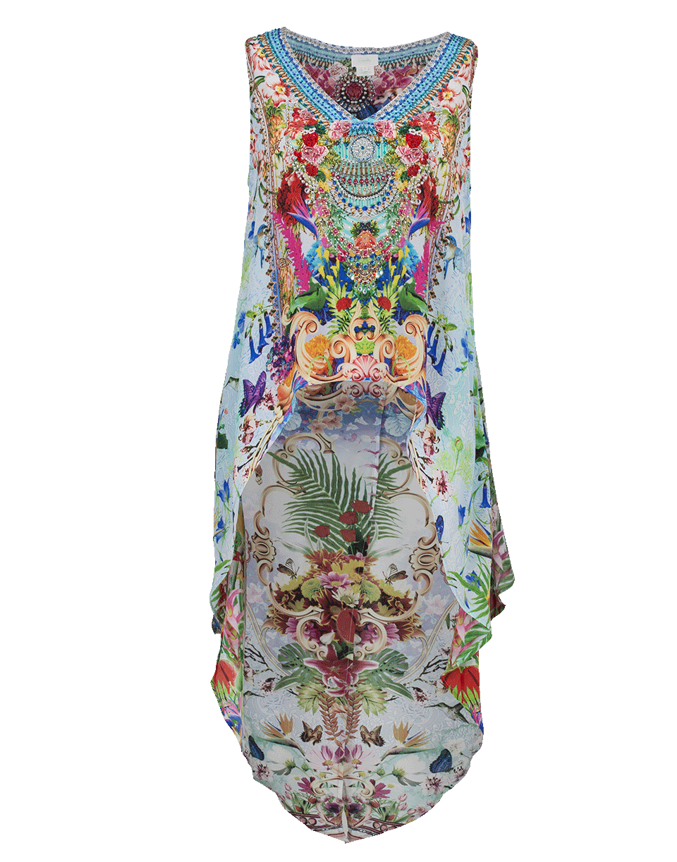 CAMILLA-High Low Cross Back Top-