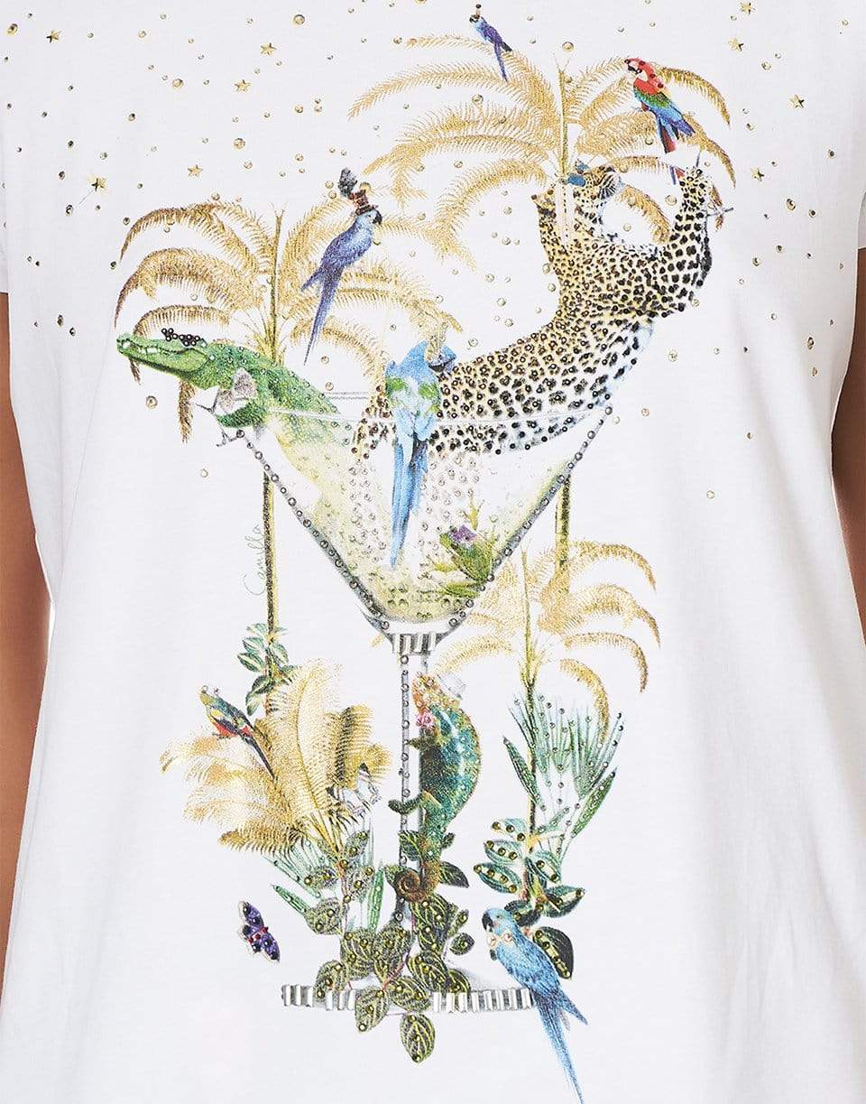 CAMILLA-Slim Fit Round Neck T-Shirt-