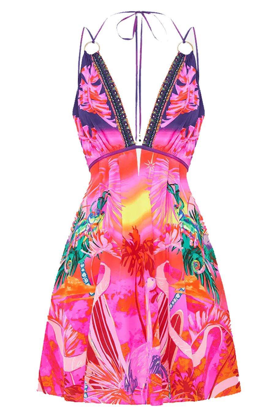 CAMILLA-Short Flare Dress W/ Hardware-FLIGHTFL