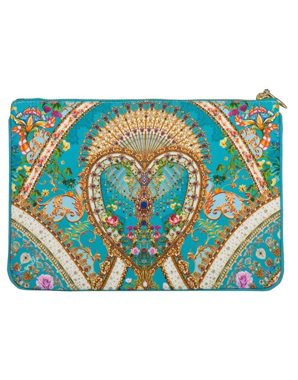 CAMILLA-A Sonnet for a Satine Small Canvas Clutch-A SONNET FOR A SATINE