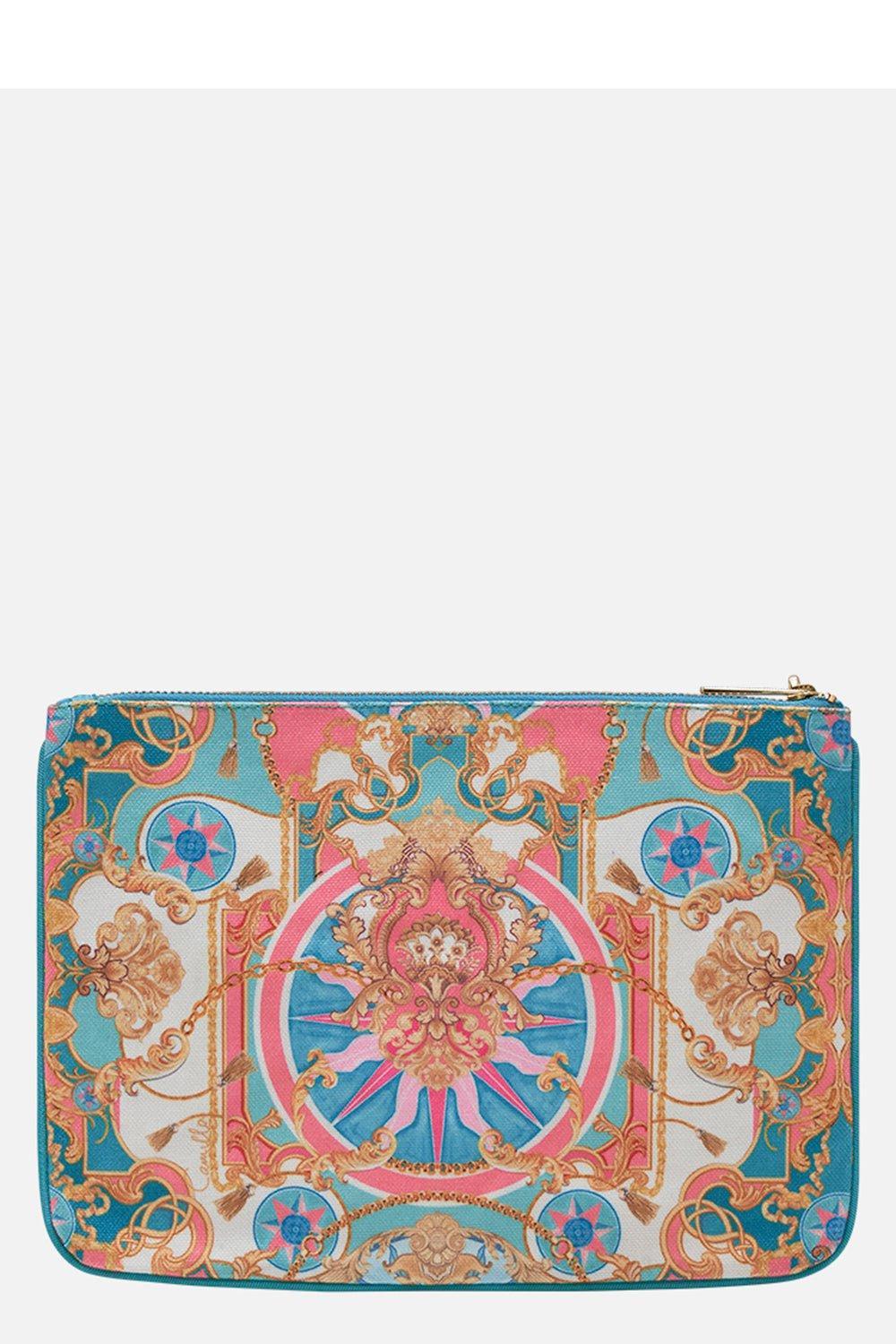 CAMILLA-Small Canvas Clutch - Sail Away With Me-SAILAWAY