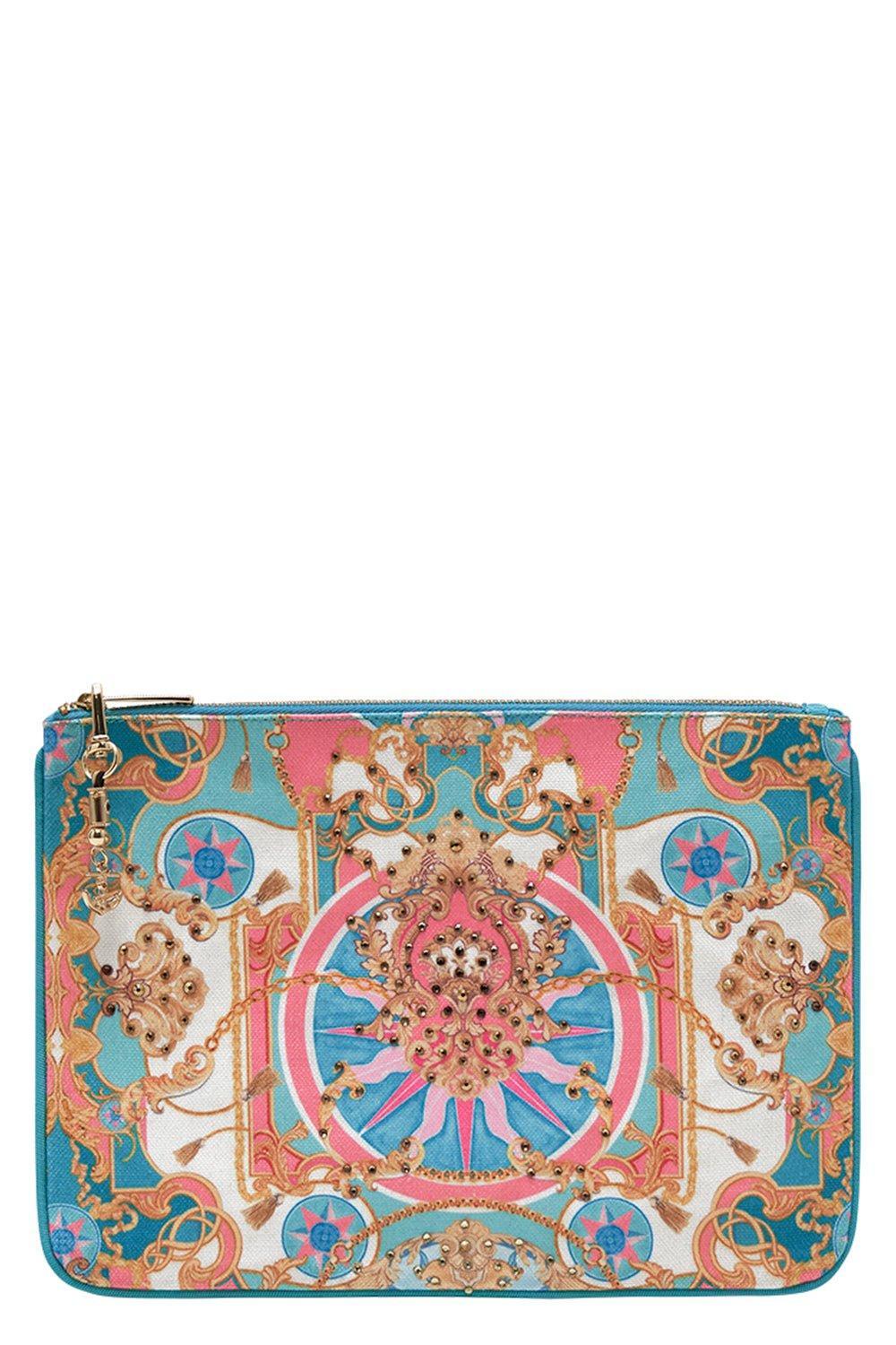 CAMILLA-Small Canvas Clutch - Sail Away With Me-SAILAWAY