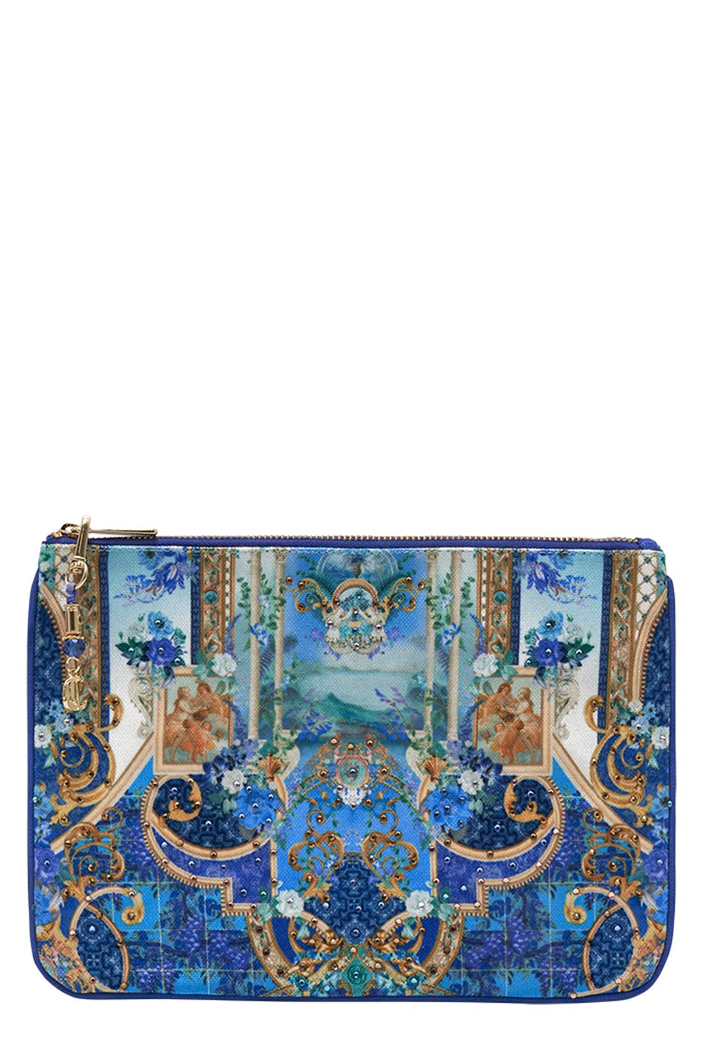 CAMILLA-Small Canvas Clutch - Views Of Vesuvius-VIEWS