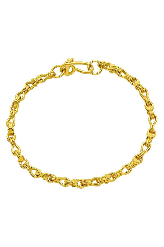Heavy Signature Chain Bracelet-YELLOW GOLD-6.5-JEWELRYFINE JEWELBRACELET O-CAMILLE BEINHORN