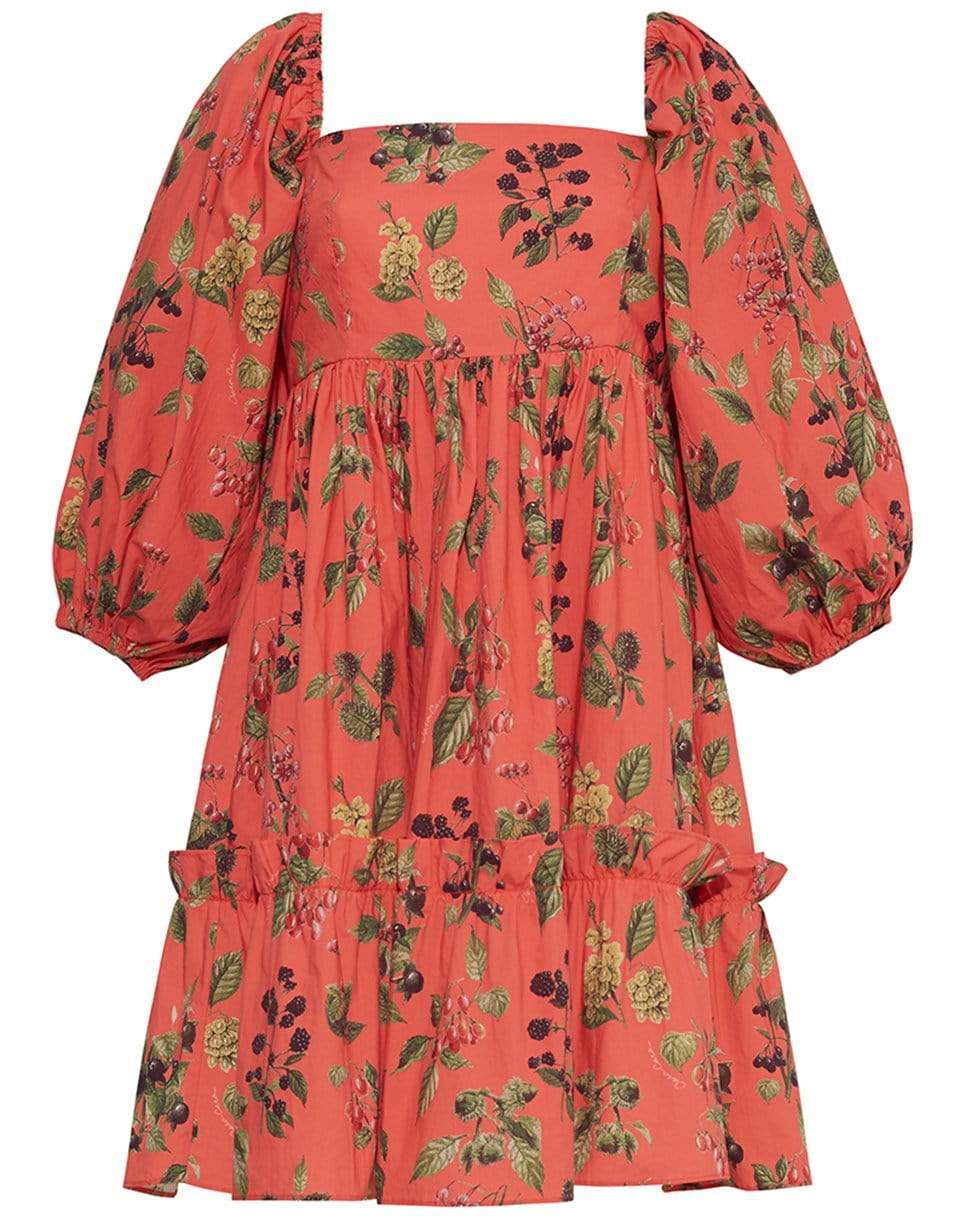 CARA CARA-Sip Sip Puffed Sleeve Seashell Dress-