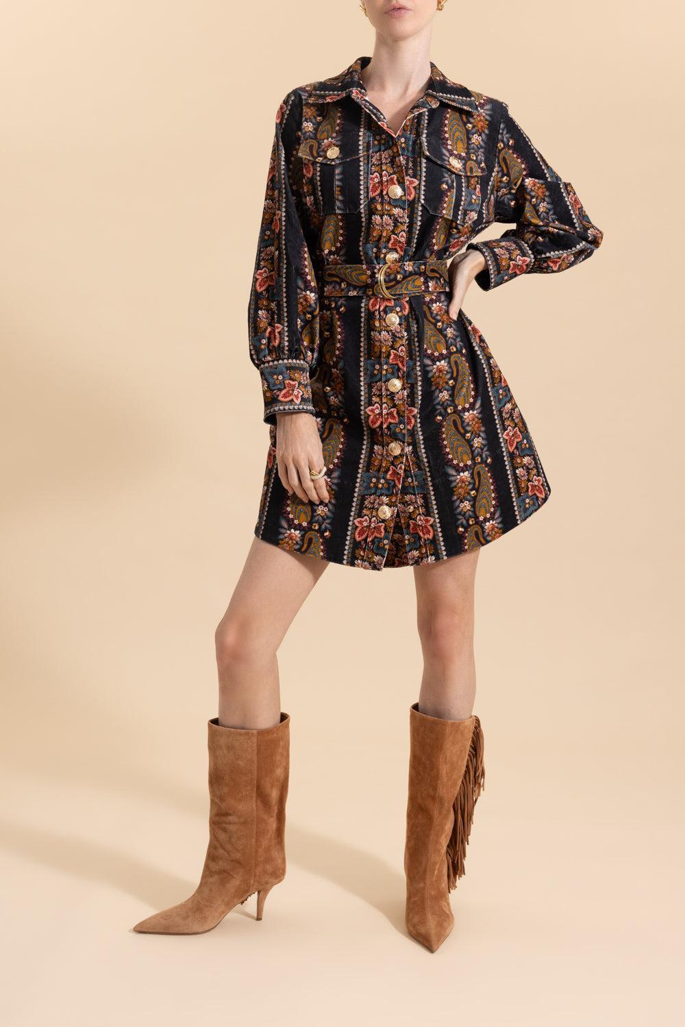 Villena Dress-PSLYTRBK-XS-CLOTHINGDRESSCASUAL-CARA CARA