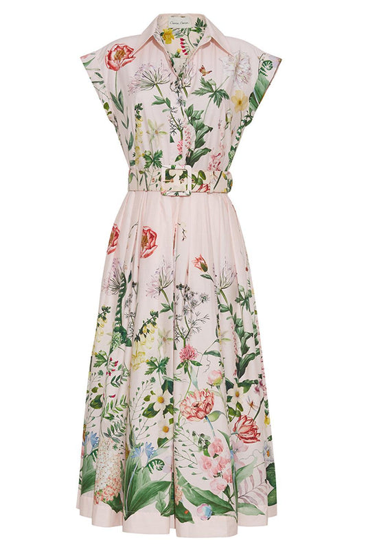 Octavia Dress - Bloomsfield Pink-WHITE-2-CLOTHINGDRESSCASUAL-CARA CARA