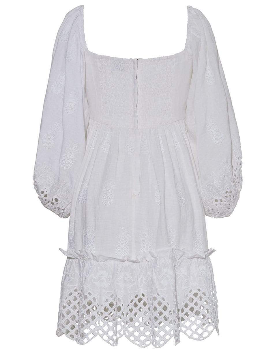 CARA CARA-Carmen Long Sleeve Dress In Pineapples White-