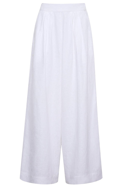 Palazzo Pant-WHITE-2-CLOTHINGPANTWIDE LEG-CARA CARA