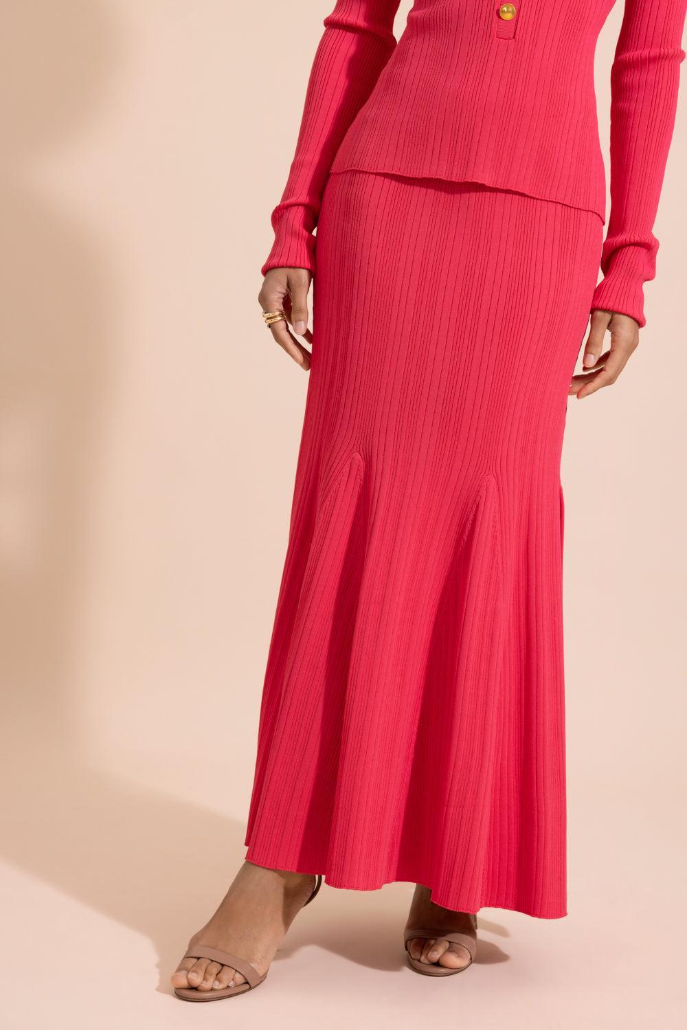 Dara Skirt-PINK-XS-CLOTHINGSKIRTMIDI-CARA CARA