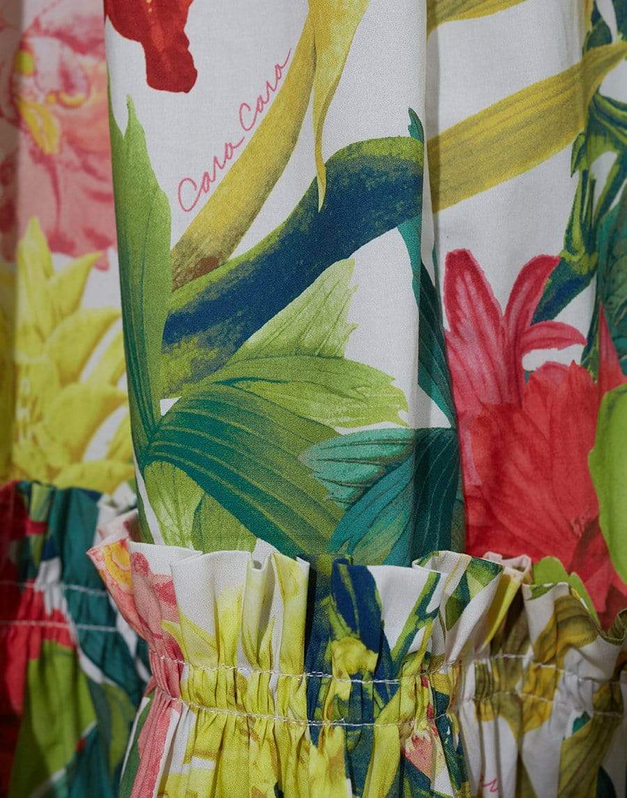 CARA CARA-Ivory Floral Tisbury Skirt-