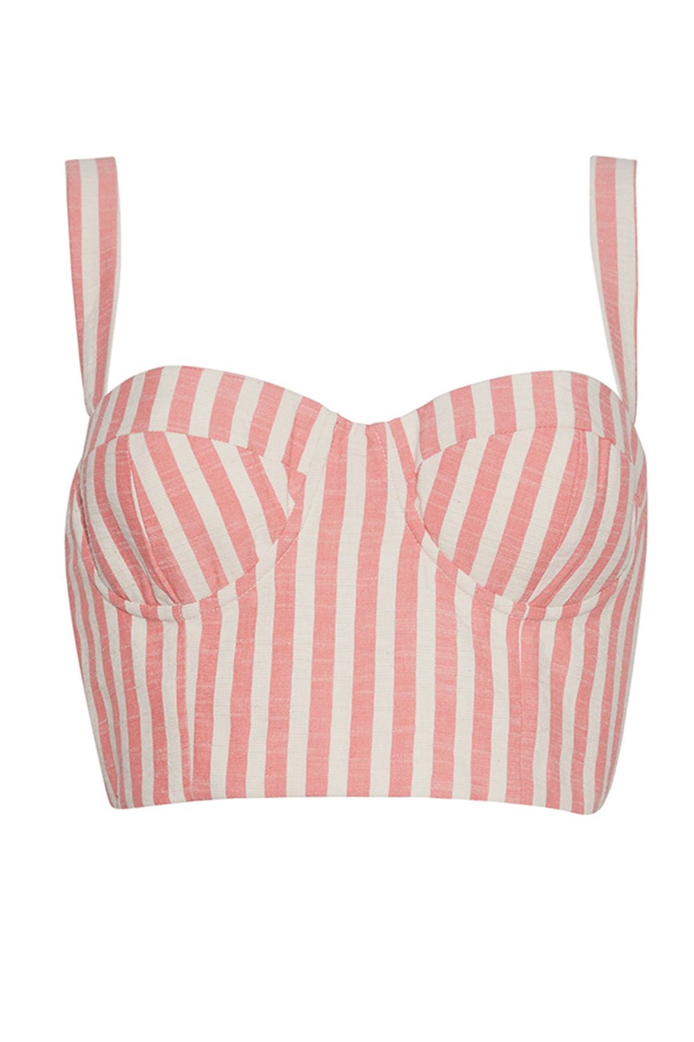 CARA CARA-Claudine Top - Ivory Pink Stripe-