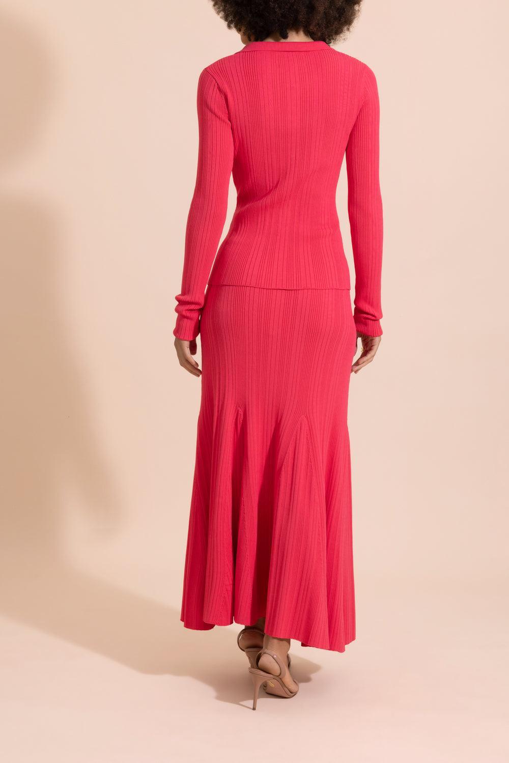 Dara Skirt-PINK-XS-CLOTHINGSKIRTMIDI-CARA CARA