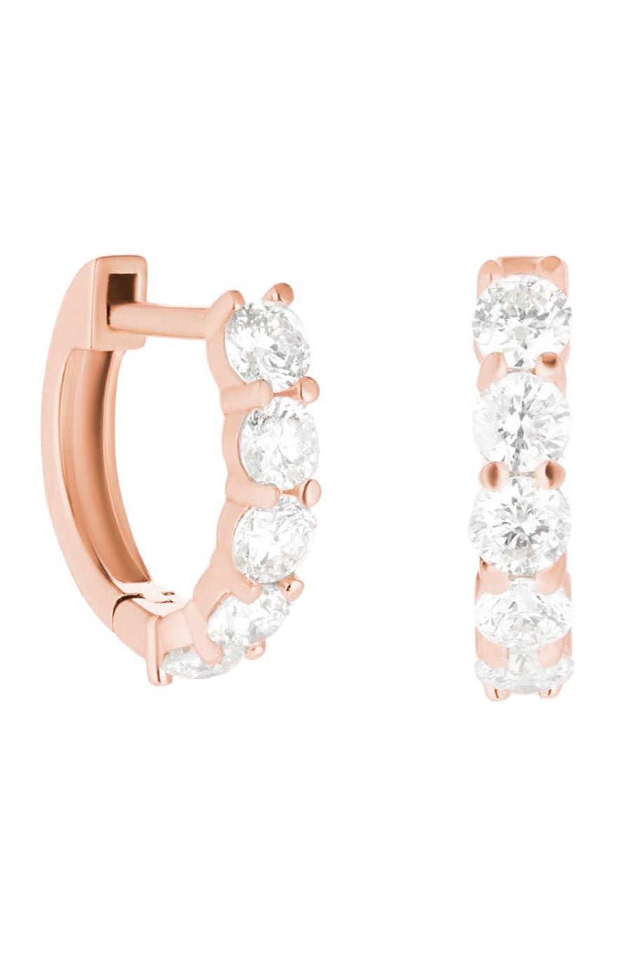 CARBON & HYDE-Single Sparkler Earrings-ROSE GOLD
