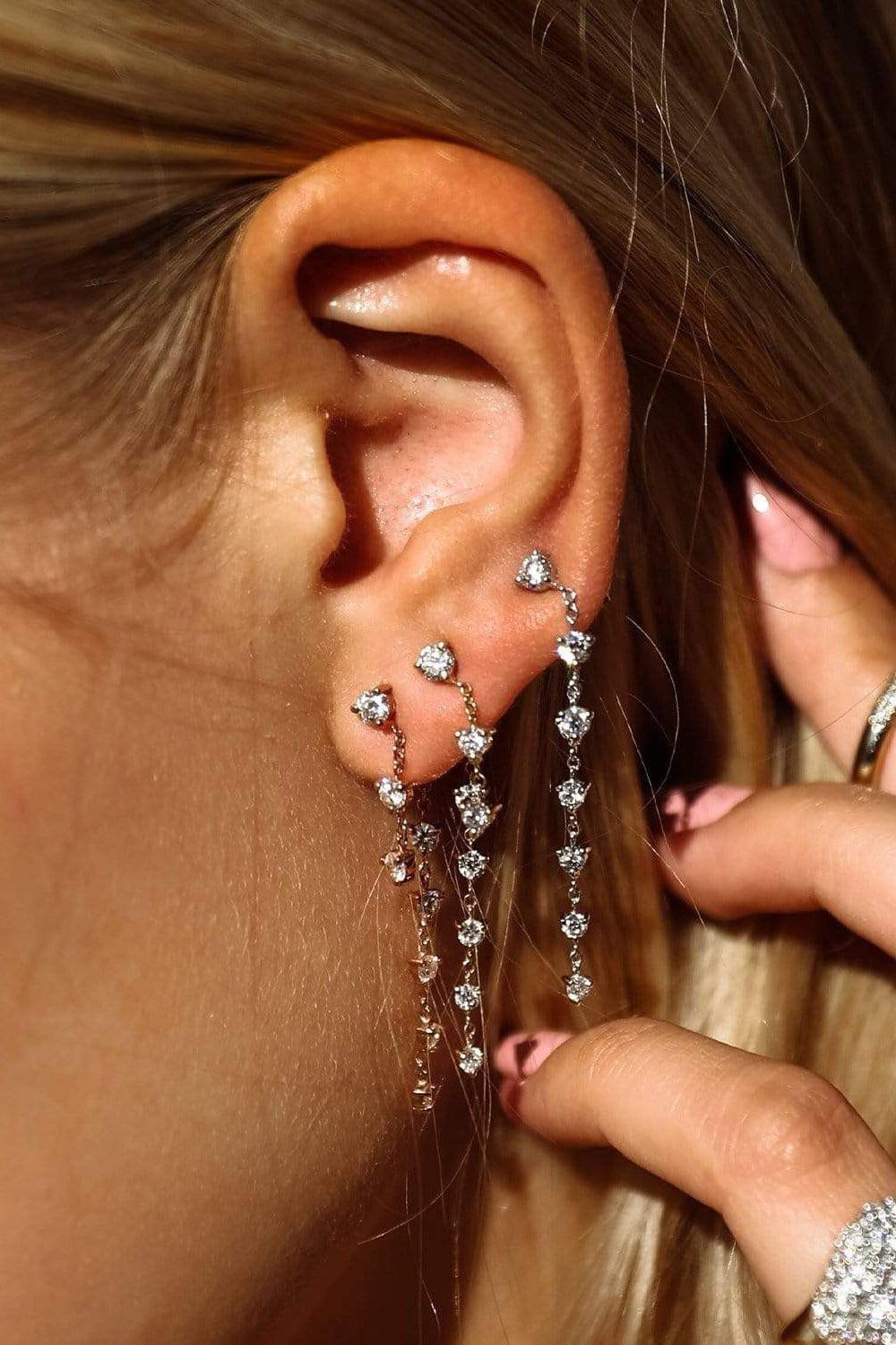 CARBON & HYDE-Starstruck Earrings - White Gold-WHITE GOLD