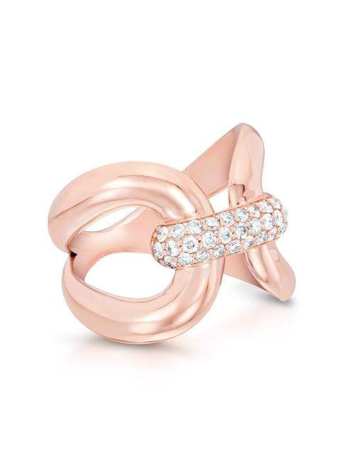 CARBON & HYDE-Love Lock Diamond Ring-ROSE GOLD