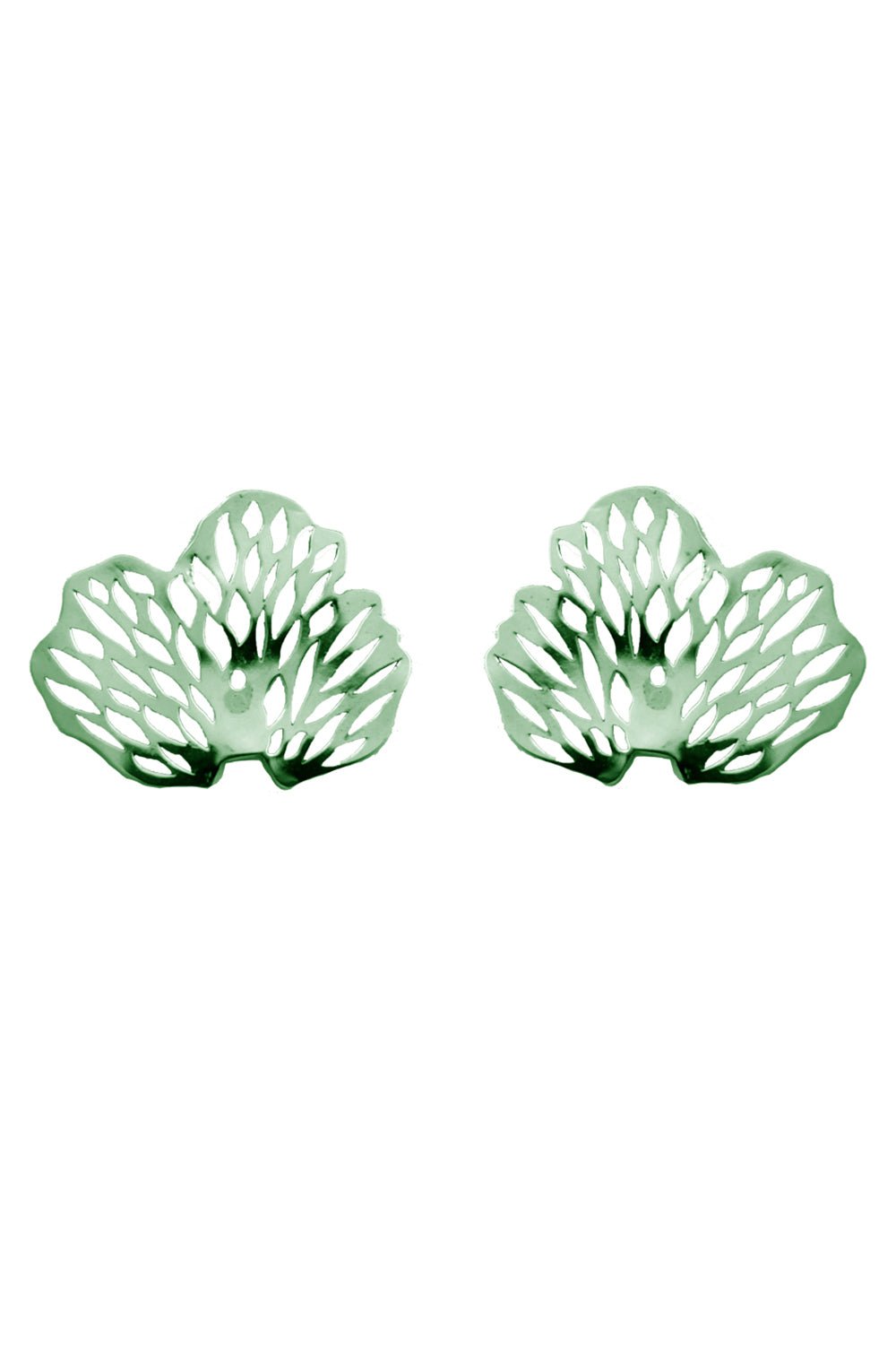 CAROL KAUFFMANN-Petal Stone Earring Plates-GREEN