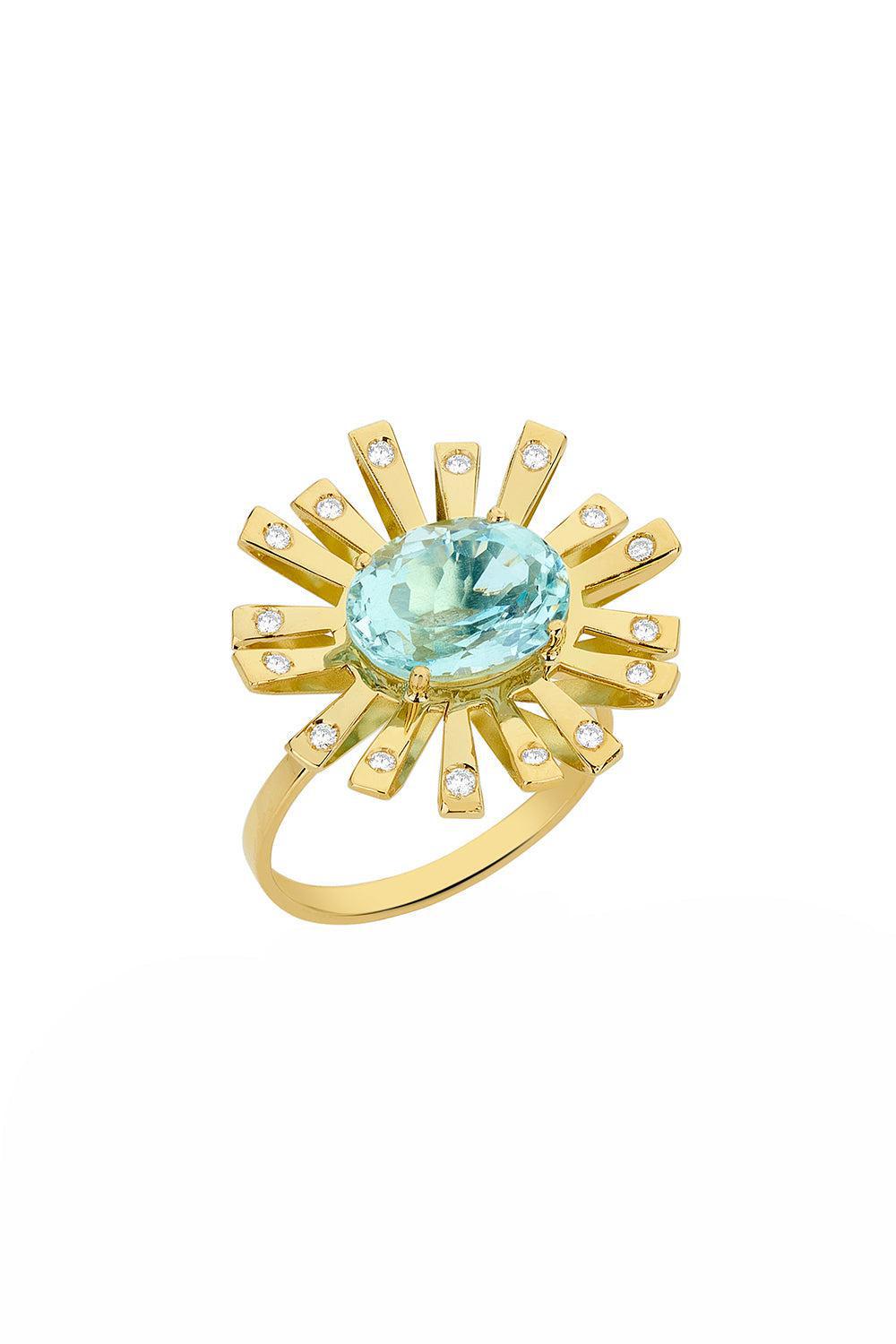 Sunshine La Belle Topaz Ring-YELLOW GOLD-7.25-JEWELRYFINE JEWELEARRING-CAROL KAUFFMANN