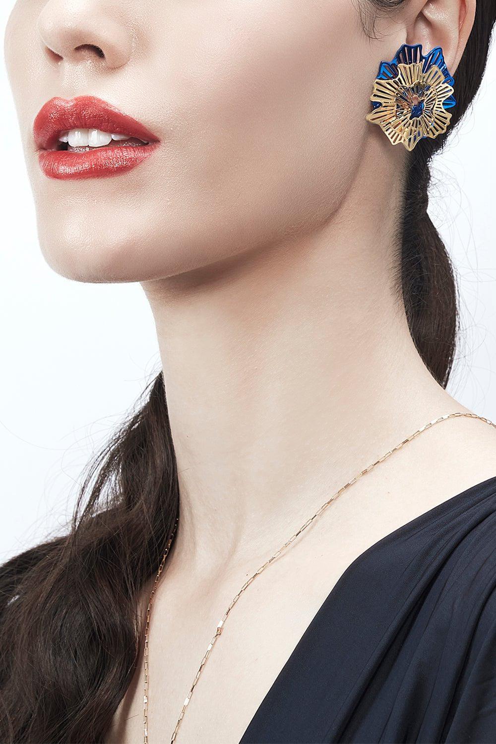 CAROL KAUFFMANN-Spiral Earrings-YELLOW GOLD