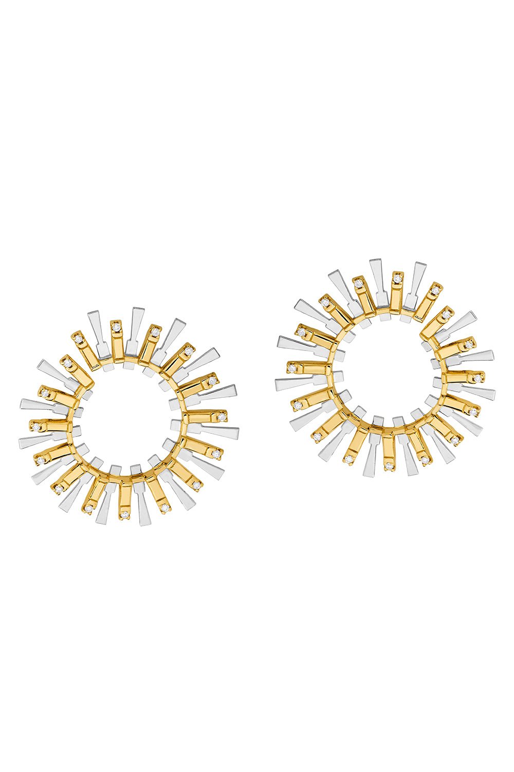 CAROL KAUFFMANN-Valentim Hoop Earrings-YELLOW GOLD