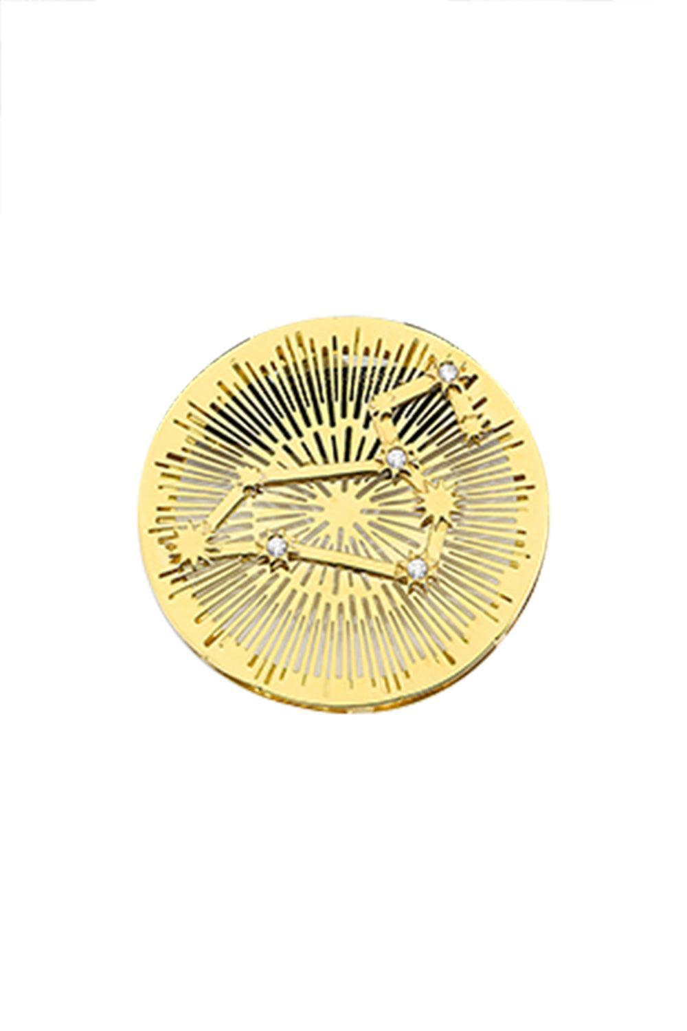 Aquarius Explosion Pendant-YELLOW GOLD-JEWELRYFINE JEWELPENDANT-CAROL KAUFFMANN