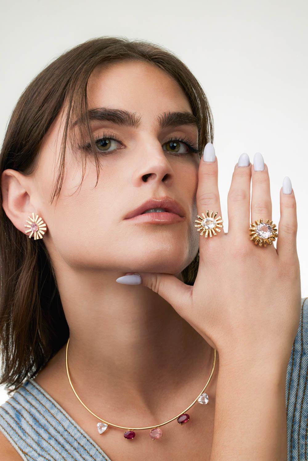 Coral Ring-YELLOW GOLD-5.25-JEWELRYFINE JEWELRING-CAROL KAUFFMANN