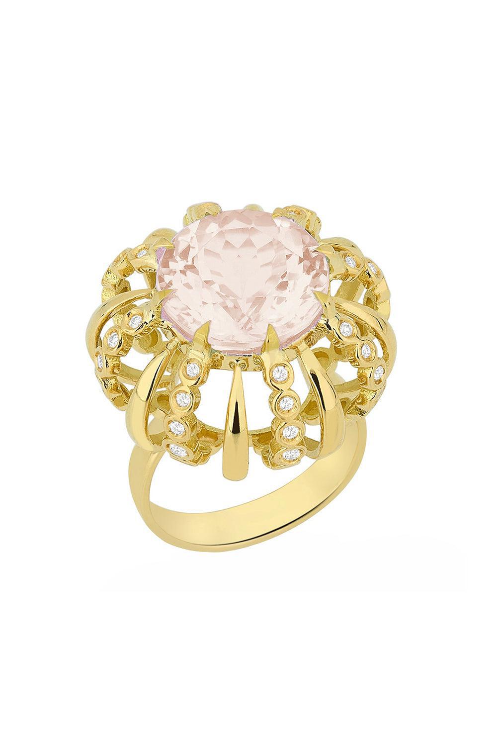 Coral Ring-YELLOW GOLD-5.25-JEWELRYFINE JEWELRING-CAROL KAUFFMANN