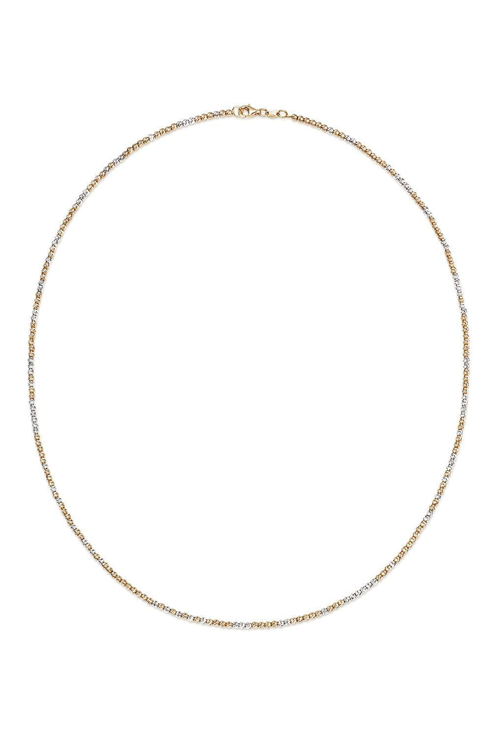 Discoball Necklace - Yellow White Gold
