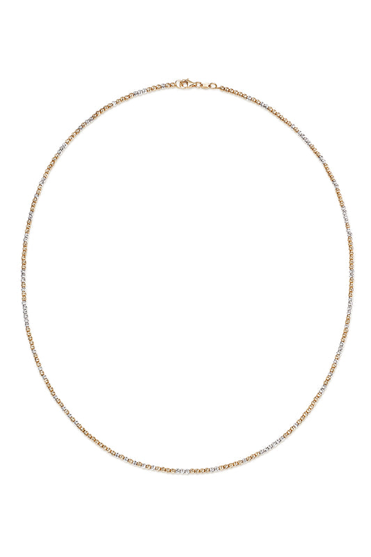 Discoball Necklace - Yellow White Gold