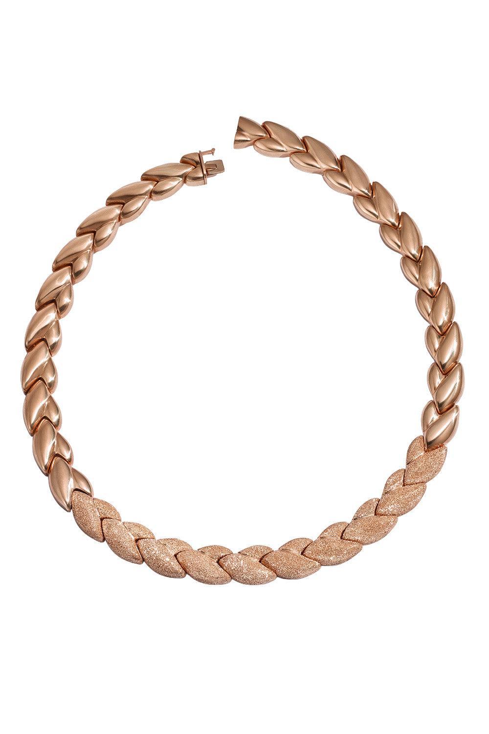 Florentine Finish Everyday Necklace-ROSE GOLD-30-JEWELRYFINE JEWELNECKLACE O-CAROLINA BUCCI
