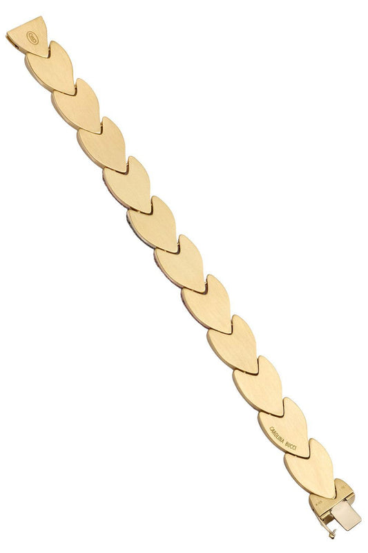Florentine Finish EveryDay Bracelet - Yellow Gold-YELLOW GOLD-JEWELRYFINE JEWELBRACELET O-CAROLINA BUCCI